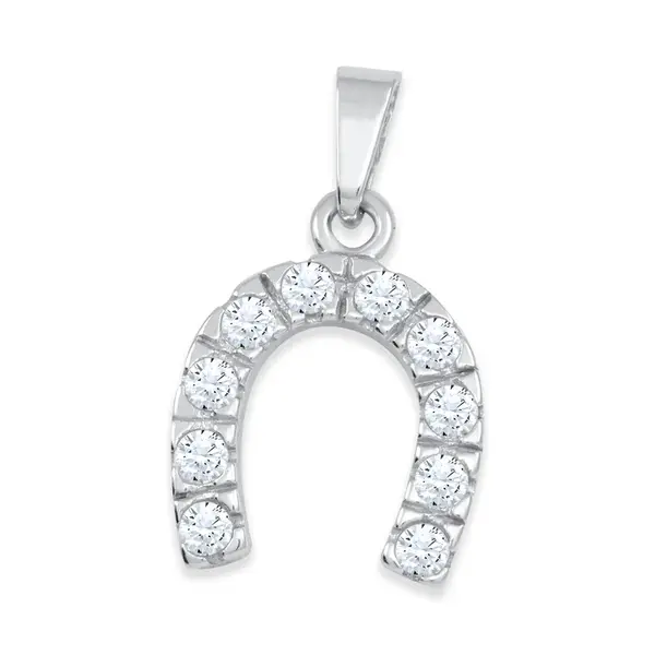 Soliter Stříbrný přívěsek Podkova se zirkony 446 001 00406 04