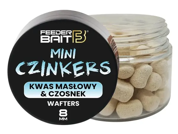 Feederbait wafters mini czinkers 6x8 mm - česnek/butyric acid