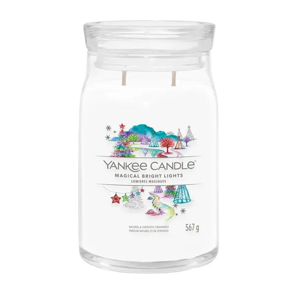 Yankee Candle Aromatická svíčka Signature sklo velké Magical Bright Lights 567 g