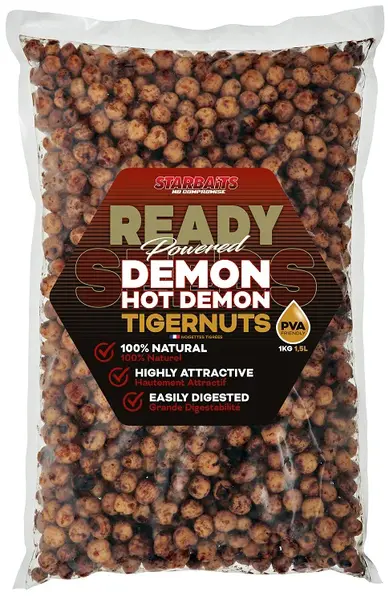 Starbaits tygří ořech ready seeds hot demon tigernuts 1 kg