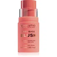Makeup Revolution Fast Base tónovací balzám na rty a tváře odstín Bare 14 g