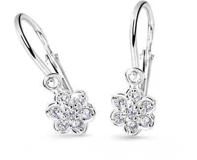 Cutie Jewellery Dětské náušnice z bílého zlata C2746-10-X-2 bílá