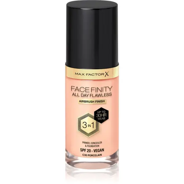 Max Factor Facefinity All Day Flawless dlouhotrvající make-up SPF 20 odstín 30 Porcelain 30 ml
