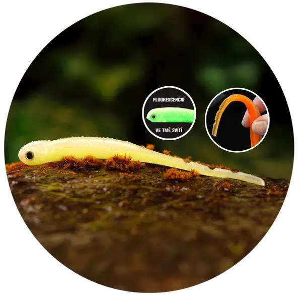 Redbass smáček big snake lemon uv color - 15,5 cm 11 g