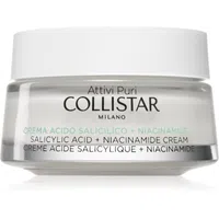 Collistar Attivi Puri Salicylic Acid + Niacinamide zklidňující krém s kyselinou salicylovou 50 ml