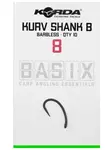 Korda háčky basix kurv shank barbless - 8