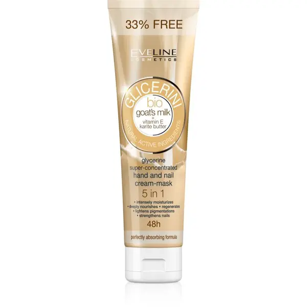 Eveline Cosmetics Glycerine krém na ruce a nehty s kozím mlékem 100 ml