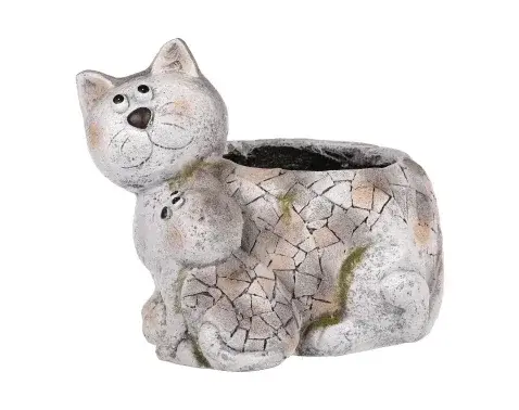 Obal na kvetináč Mačacia rodina%