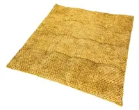 Podsedák na stoličky Chenille Cross 40x40 cm, žltý%