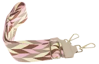 NovaKabelka.sk Látkový prídavný popruh strisce beige