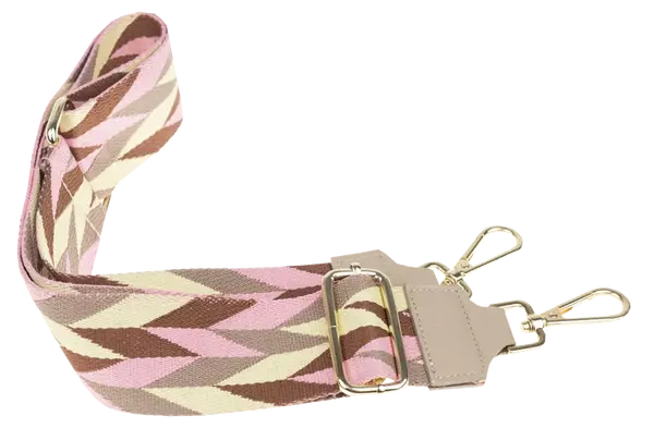 NovaKabelka.sk Látkový prídavný popruh strisce beige