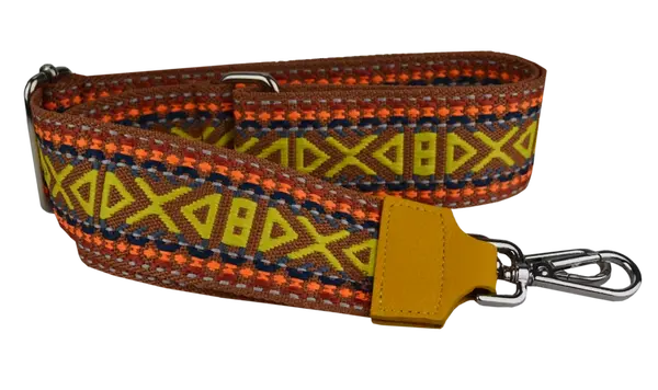 NovaKabelka.sk Látkový prídavný  popruh ornamento gialla