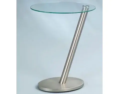 Odkladací stolík Onda, kov/číre sklo%