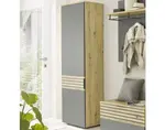 Predsieňová šatníková skriňa Milan, dub artisan/šedá%