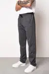 14308 Dewberry Straight Leg Pocket Zipper Detailed Sweatpant-ANTHRACITE