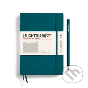 Leuchtturm1917 Zápisník Pacific Green Medium A5 čtverečkovaný