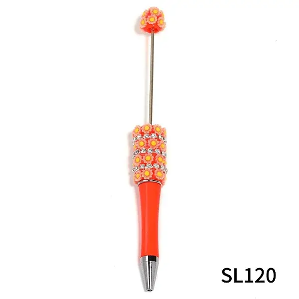 5Pcs Sunflowers Plastic Beadable Pens