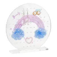Round Transparent Acrylic Earring Display Organizer Stands