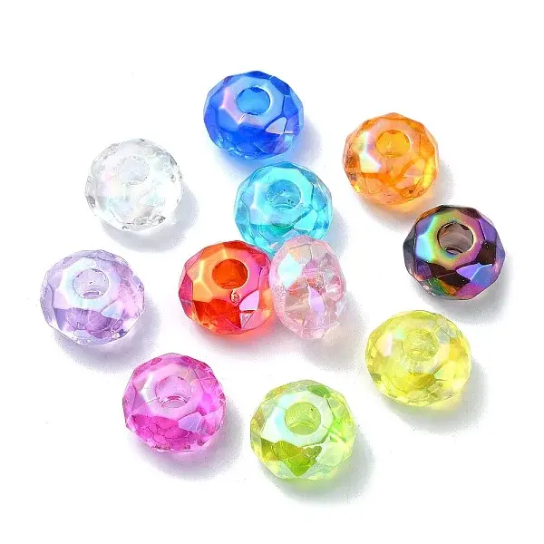 Transparent Acrylic European Beads