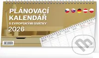 NOTIQUE Stolní Plánovací kalendář s evropskými svátky 2026