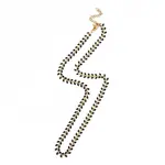 Enamel Ear of Wheat Link Chain Necklace