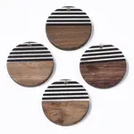 Resin & Walnut Wood Pendants
