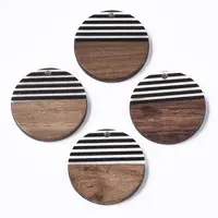Resin & Walnut Wood Pendants