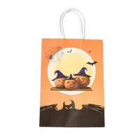 Halloween Theme Kraft Paper Gift Bags