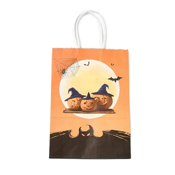 Halloween Theme Kraft Paper Gift Bags