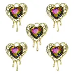 Rack Plating Alloy Glass Pendants