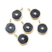 Brass Enamel Pendants