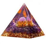Amethyst Crystal Pyramid Decorations