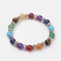 Natural & Synthetic Gemstone Beaded Stretch Bracelets