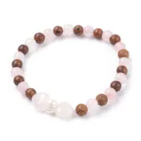 Natural Rose Quartz Stretch Bracelets