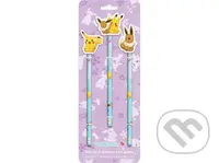 Pokémon Sada 3 tužiek s gumovým topperom