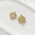 Brass Micro Pave Cubic Zirconia Pendants