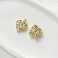 Brass Micro Pave Cubic Zirconia Pendants