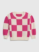 GAP Dětský svetr s šachovnicí - Holky