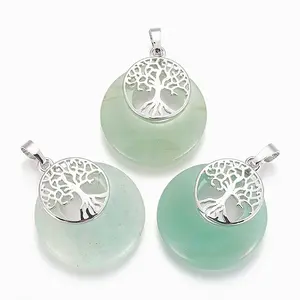Natural Green Aventurine Pendants