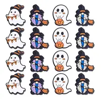 12Pcs 4 Style Halloween Silicone Focal Beads