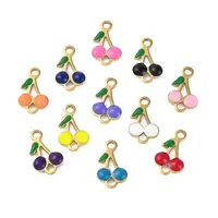 Ion Plating(IP) 304 Stainless Steel Enamel Fruit Connector Charms