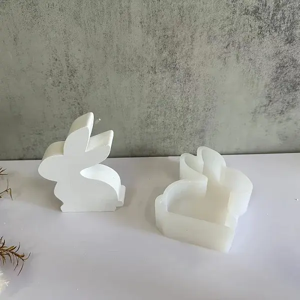 Rabbit Display Decoration DIY Silhouette Silicone Molds