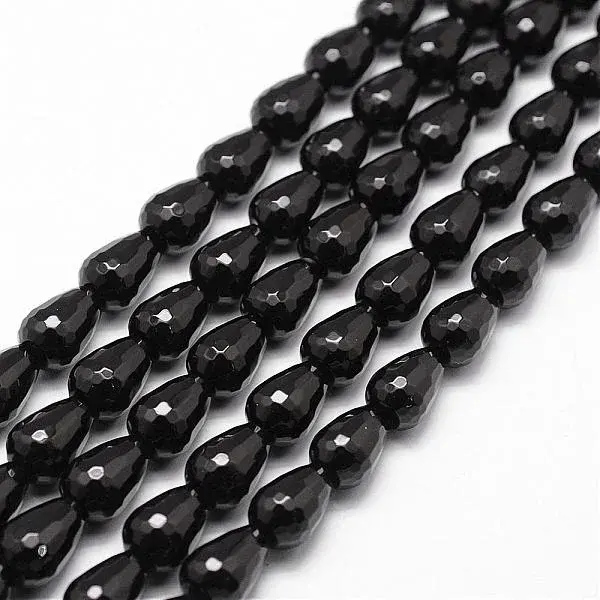 Natural Black Onyx Beads Strands