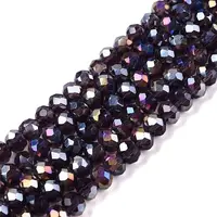 Electroplate Glass Beads Strands