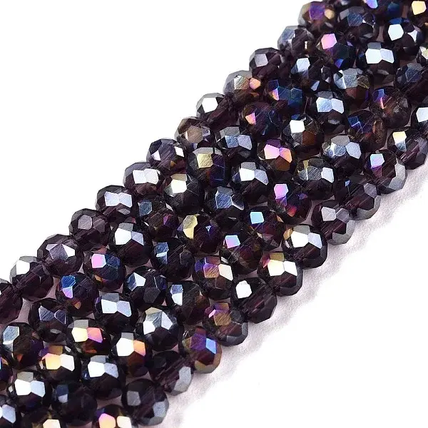 Electroplate Glass Beads Strands