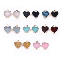 Electroplate Druzy Resin Pendants