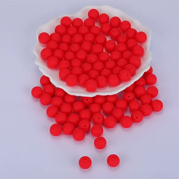 Round Silicone Focal Beads