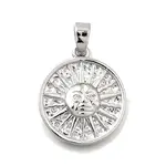 Brass Micro Pave Cubic Zirconia Pendants