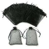 50Pcs Organza Bags Jewellery Storage Pouches Wedding Favour Party Mesh Drawstring Gift