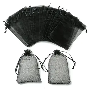 50Pcs Organza Bags Jewellery Storage Pouches Wedding Favour Party Mesh Drawstring Gift